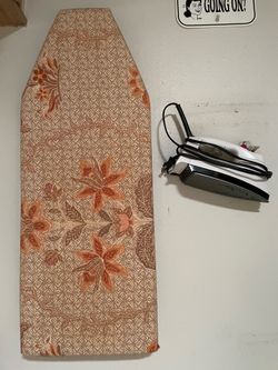 Tabletop Ironing Board and Iron
