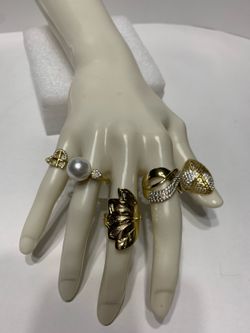 High-quality 14k gold-laminate jewelry for daily wear; rings in various designs.From $7 to $10