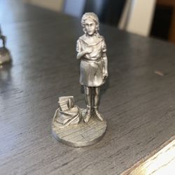 The Saturday Evening Post Pewter Figurine 1(contact info removed) WITH LIBERTY AND JUSTICE 