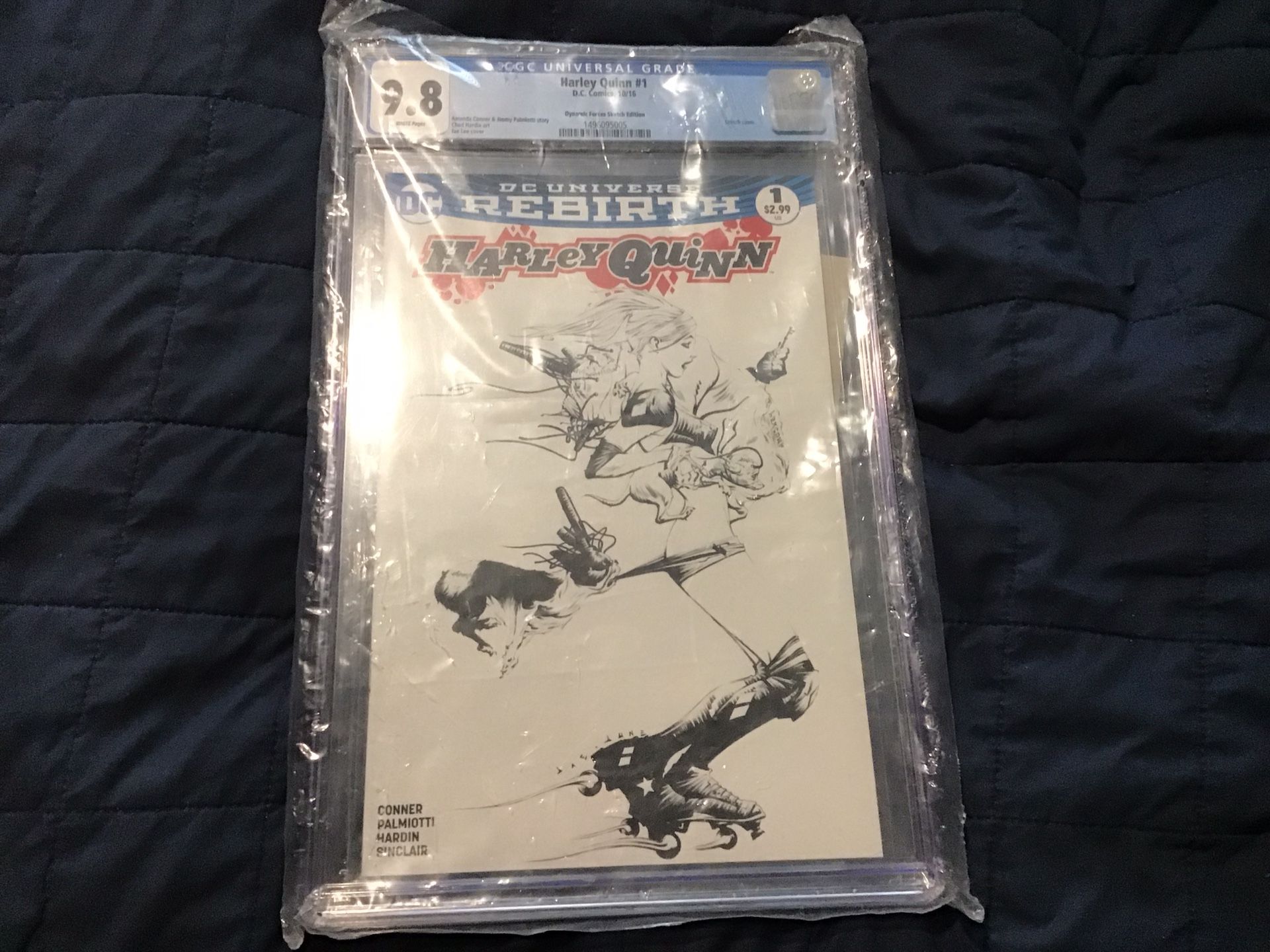 Harley Quinn #1 Sketch Variant 9.8