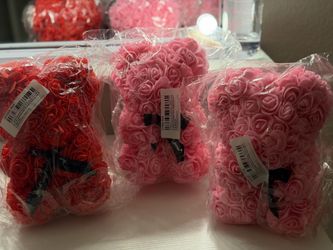 Rose bear foam (price is for all 3)