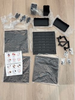 Black 4 Piece Pegboard w/ accessories