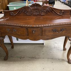 Ornate Carved 3 Drawer Console Table