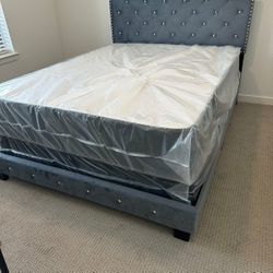 Twin Full Queen King Bed  | Sizes Ready Now and mattress 