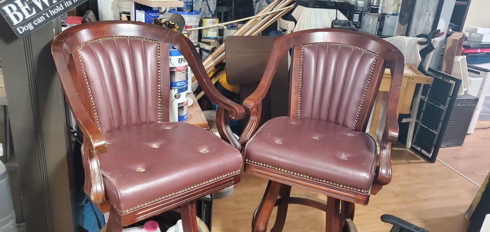 Captains Chair Bar Stools (Pair) 