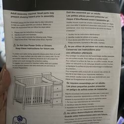 Gray Storkcraft Portofino Crib and Changer