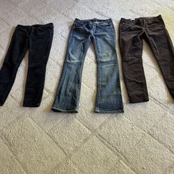 Four (4) Women Blue Jeans Or Pants For Only $10.00