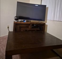 70 inch Samsung Curved TV , entertainment center,  coffee table FREE DVD Player