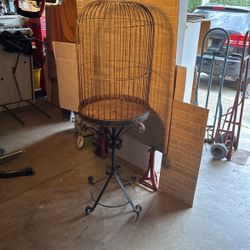 5Ft”10 Tall & 22.5 Wide Parrot Birdcage, Iron Steel