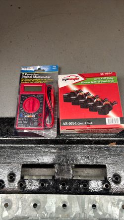 Cen-Tech Digital Multimeter & 5-Pack 12V Relays – New