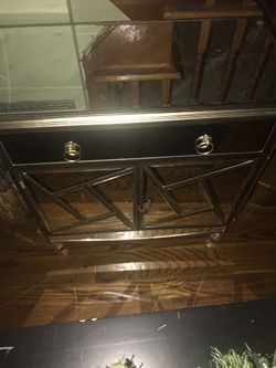 Mirror side table
