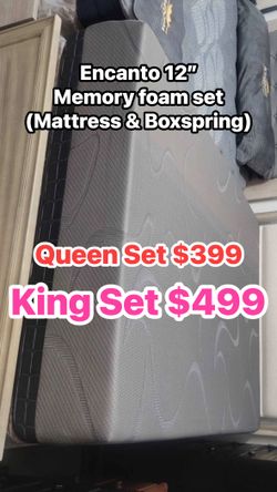 Encanto 12” Mattress Set(mattress & Boxspring -Susana