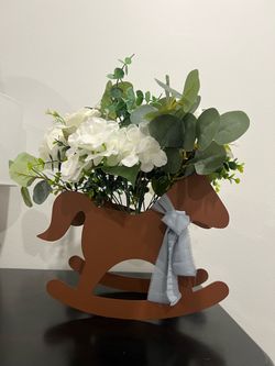 Wooden Rocking Horse Centerpieces