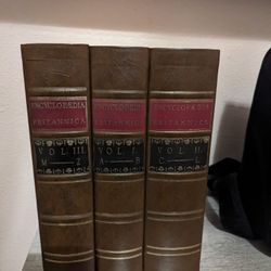 Rare Encyclopedia Britannica Facsimile First Edition (3 Volumes)