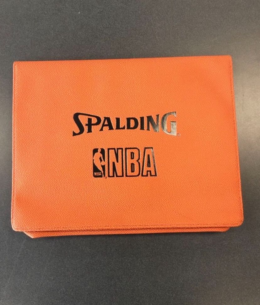 NBA Attaché Laptop Portfolio Briefcase - Authentic Ball Leather