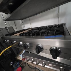 48" VIKING GAS RANGE TOP STAINLESS STEEL 