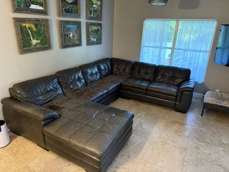 Large Leather Couch