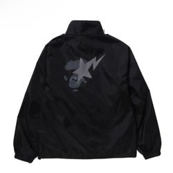 Bape Premium Wind Breaker Jacket Black