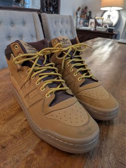 Adidas Forum Mid Mesa Brown Gum Nubuck Boots GX7079 Men's Size 13