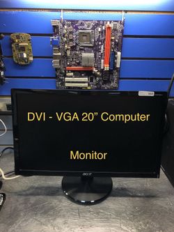 Acer 20” monotr VGA -DVI