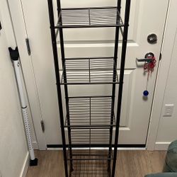 Brown metal narrow Shelf