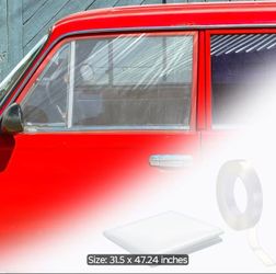 Broken car window cover kit