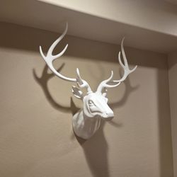 Ceramic Deer Head Wall Mount 