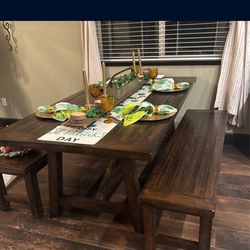 Picnic Table Style Kitchen Table