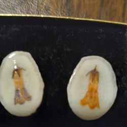 Unique Earrings! Bluebells On Antlers From Montana