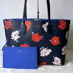 Kate Spade Bleecker Dotty Floral Large Tote with Pouch NWT Perfect gift for Mother’s Day 💝 Pick up in Pico Rivera