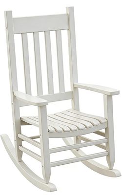 Newly assembled Oversized Outdoor Wooden Rocking Chair for Adults, High Back Porch Rocker with Armrest, 450 lbs Weight Capacity, All Weather Waterproo