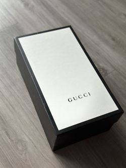 AUTHENTIC GUCCI BLACK WHITE EMPTY STORAGE GIFT BOX 14.5’’x8.5’’x5.5’’
