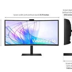 Samsung 34” ViewFinity, Curved Monitor