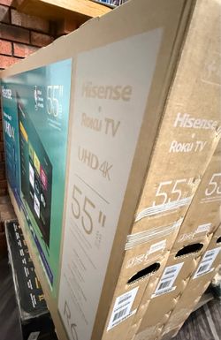 Hisense 55” R6 Series UHD 4K Roku Smart TV’s - Brand new, Unopened