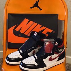 Jordan 1 Retro High Black gym red