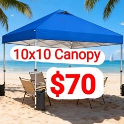 10x10 Pop Up Canopy Heavy Frame - BLUE 