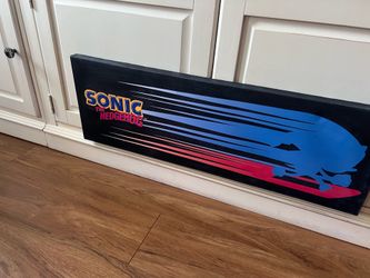 Sonic the Hedgehog Licensed Canvas wall art 12”wx36”L