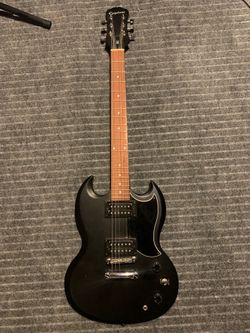 Epiphone sg guitar in matte black