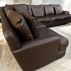 Free Delivery Creative Leather Sectional Couch 