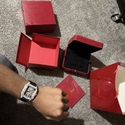 Cartier Watch With Black Band