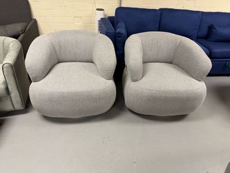 33” Swivel Accent Chair, Upholstered Single Sofa Chair for Living Room  $269  Pickup: 📍 3749 Scott Futrell Dr Charlotte, NC 28208  Business Hours: Mo