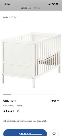 Sundvik Ikea crib