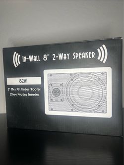 New!! SILVER TICKET #82W 2-Way IN WALL 8" SPEAKER with Pivoting Tweeter!!