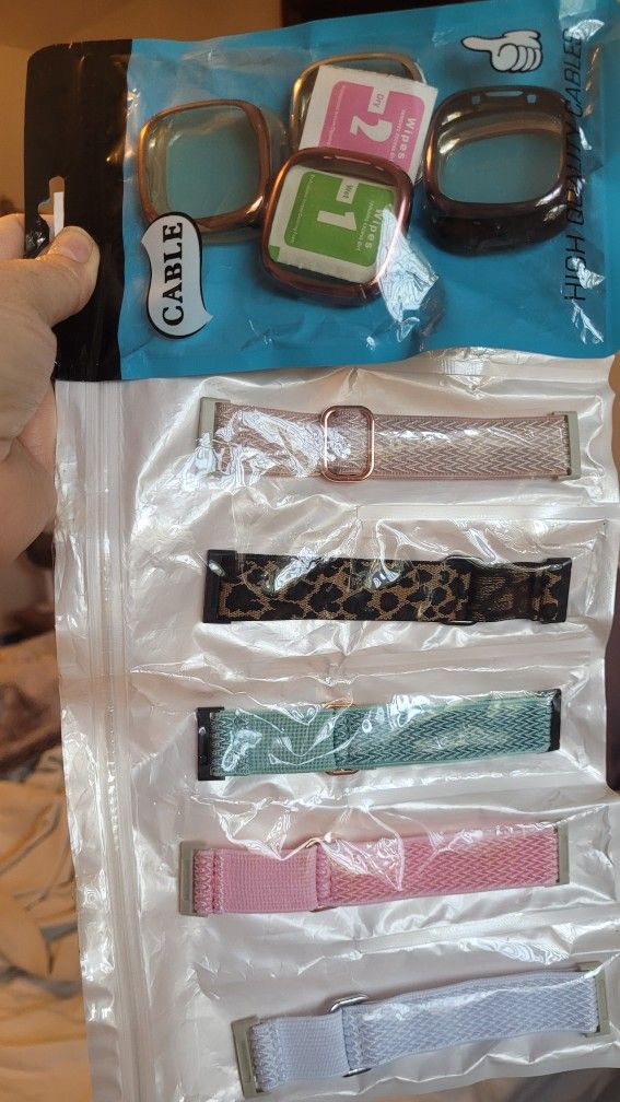 Screen Protector & Elastic Band For Fitbit Versa 4