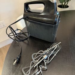 Hamilton Beach 6-Speed Electric Hand Mixer with Whisk, Dough Hooks and Easy Clean Beaters, Powerful