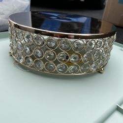 Rose Gold Light Up Cake Stand 12in