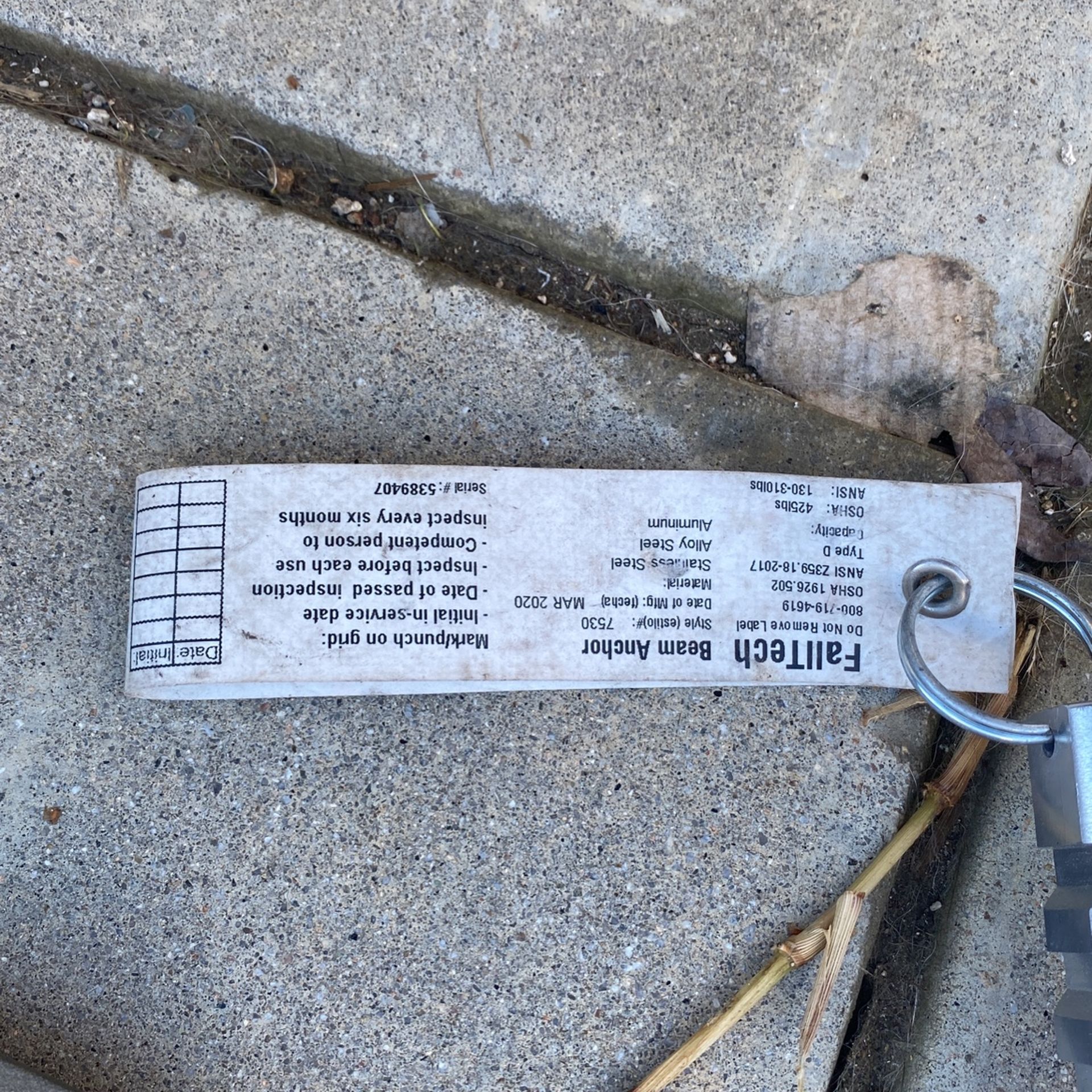 Fall Tech I Beam Clamp