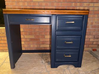 Blue Wooden Desk