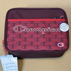 Champion Center Logo Lunch Box with Tray - Maroon