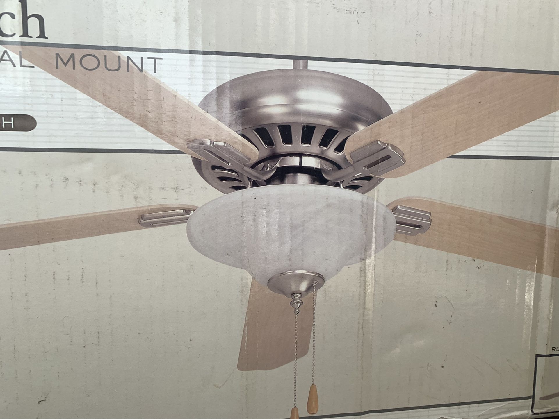 New In Box Ceiling Fan 52" Dual Mount